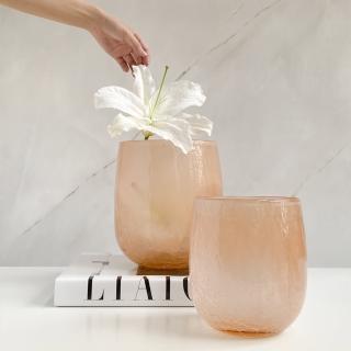 【CNFlower 西恩】精選花器 透光系列- 米色 大(送禮/花器/傢飾/花瓶)