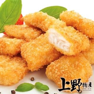 【上野物產】金黃酥脆炸海鮮排 x7包(160g±10%/2片/包 花枝 蝦仁 干貝)