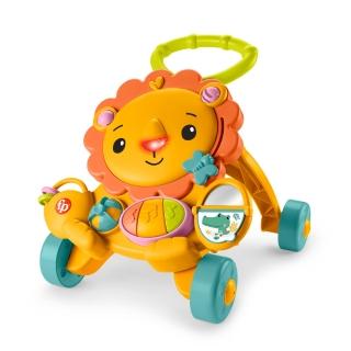 8814369 OL 【Fisher price 費雪】兩用獅子聲光踏步車/學步車(橘色)