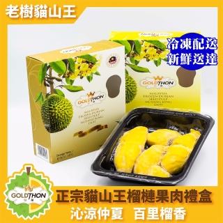【Gold Thon】馬來西亞老樹貓山王純果肉400克*8盒(真空貼體盒裝)