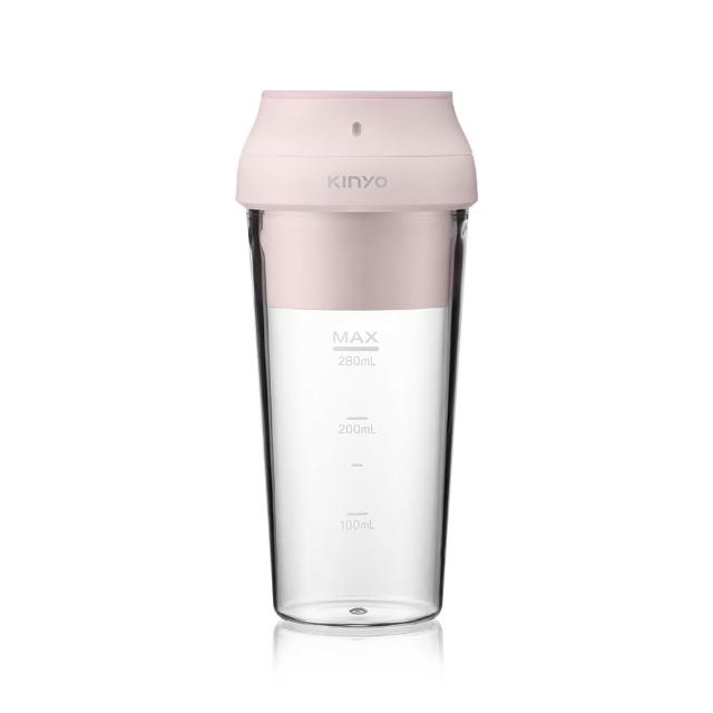 【KINYO】磁吸式USB隨行杯果汁機280ml 榨汁機 (JRU-6690)