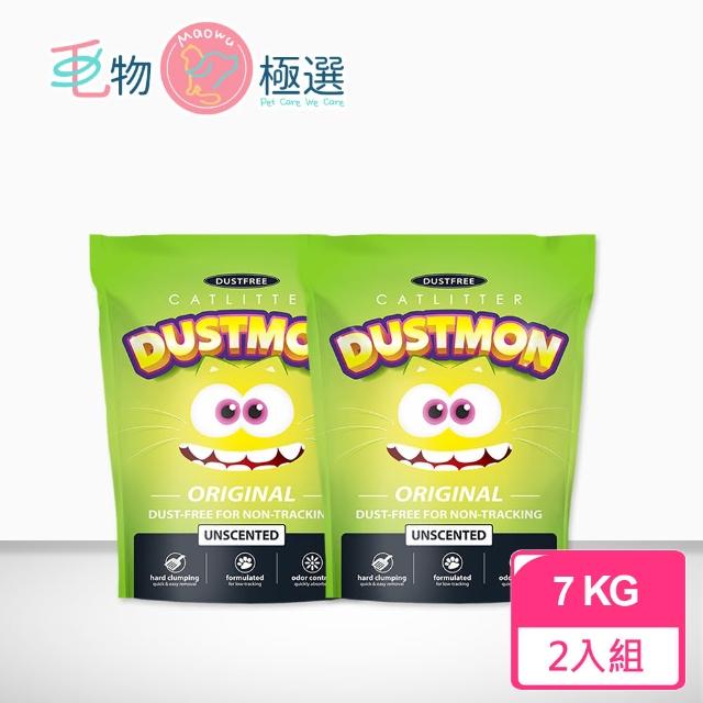 【毛物極選】韓國小怪獸貓砂 礦砂7kg*2入(無粉塵 凝解力強 除臭 美礦韓製)