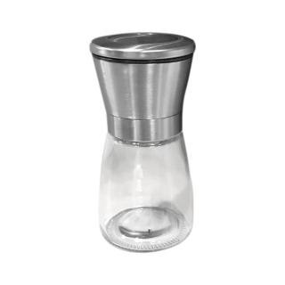 【豪麥源】304研磨瓶(可調粗細磨粉304不銹鋼調味罐 海鹽黑胡椒無鉛玻璃手動研磨器)
