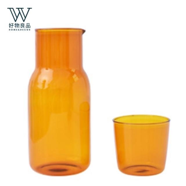 【好物良品】550ml_彩色耐高溫玻璃水壺杯組(4色任選｜冷水壺 冷泡壺 茶壺 水杯 水壺 一人下午茶)