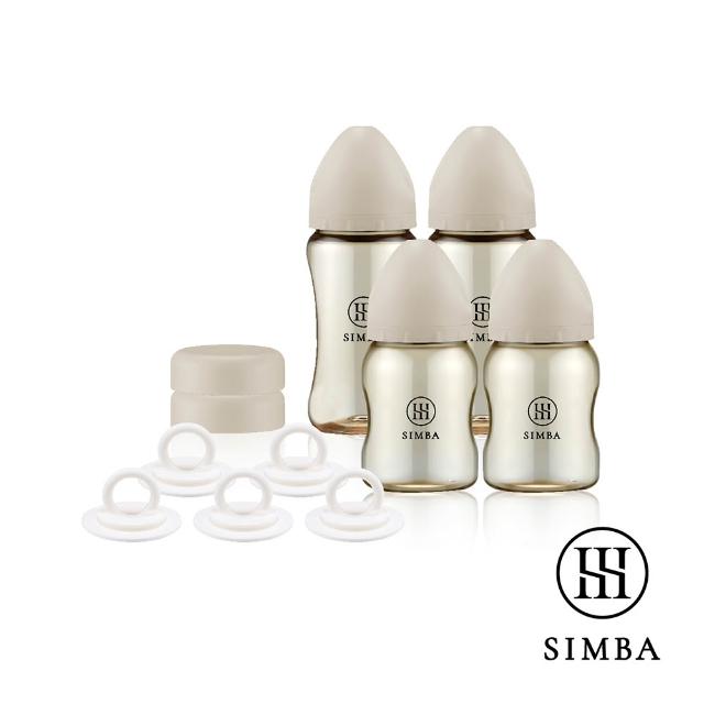 【Simba 小獅王辛巴】蘊蜜鉑金PPSU寬口奶瓶新生必備組(momo獨家/主導式餵奶專用)