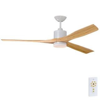 【金吉利】57吋楓漾三葉吊扇漸變燈附燈附遙控器白色110V(無線遙控)