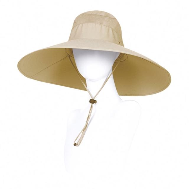 【匠心選品】透氣防曬 帽檐加大15cm 漁夫帽(防曬漁夫帽 遮陽帽 登山帽 釣魚帽 戶外露營帽)