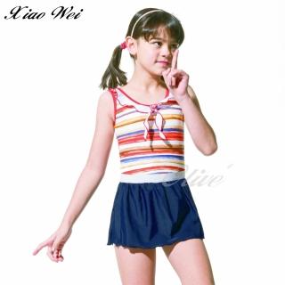 【梅林品牌】女童連身裙泳裝(NO.M05508)