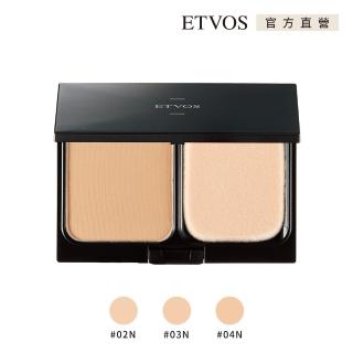 【ETVOS】恆久霧感防曬礦物粉餅 SPF50+ PA++++(附雪紡粉撲&專用黑盒/10g)