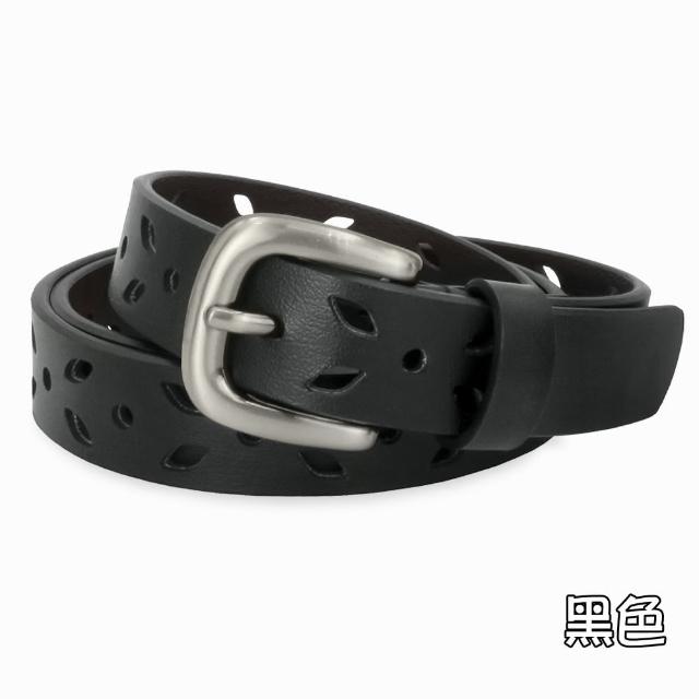 【CH-BELT 銓丞皮帶】流行細版女帶 蝴蝶縷空 百搭女生皮帶腰帶(黑/咖)