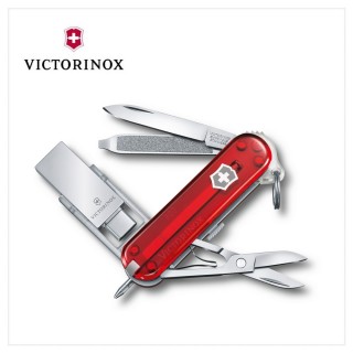 【VICTORINOX 瑞士維氏】瑞士刀 8用+USB16GB(4.6235.TG16B1)