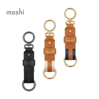 【moshi】勾扣皮革織帶鑰匙