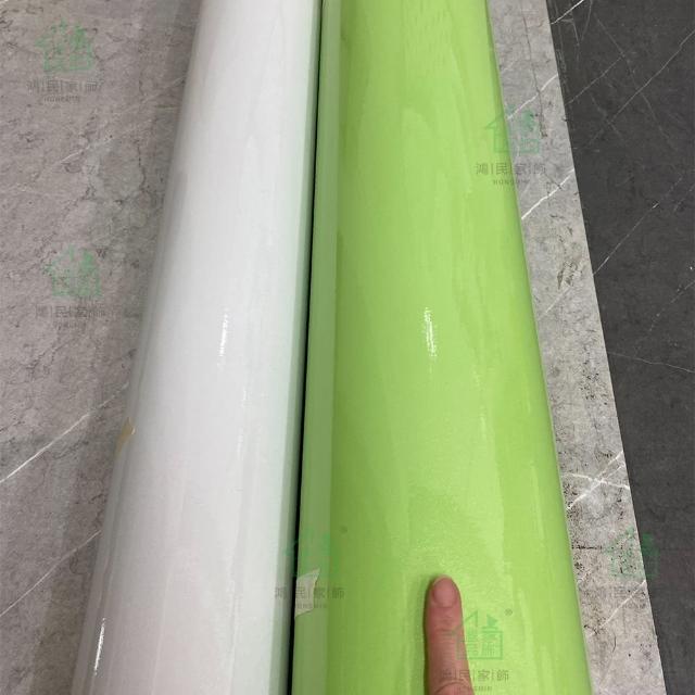 【鴻民壁紙】加厚PVC防水烤漆面自黏家具翻新貼壁紙(防水 好清潔 自黏好方便)