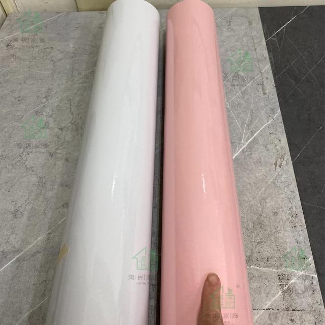 【鴻民壁紙】加厚PVC防水烤漆面自黏家具翻新貼壁紙(防水 好清潔 自黏好方便)