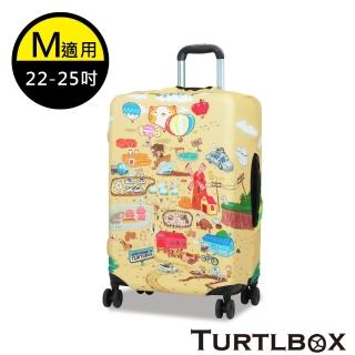【TURTLBOX 特托堡斯】託運套 防塵套 行李箱 防刮 托運套 潛水布 M號(設計師款 任選)