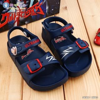 【童鞋城堡】兒童涼鞋 輕量款 大河 超人力霸王(UM0267-藍)