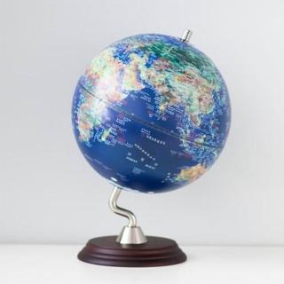 【SkyGlobe】SkyGlobe 10吋衛星原貌木質底座立體地球儀(AR互動款)