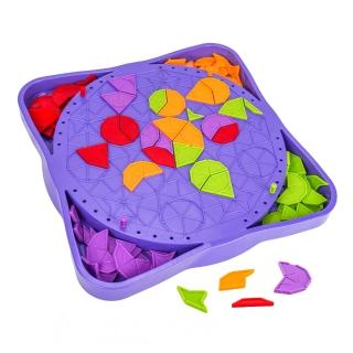 【888ezgo】星星月亮板塊拼圖形遊戲棋（益智）（2到4人桌遊）