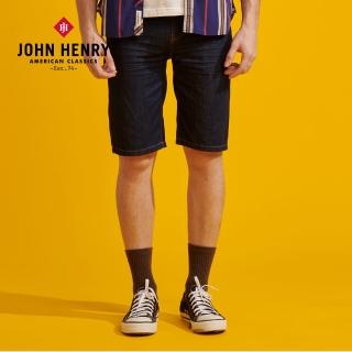【JOHN HENRY】復古黃車線牛仔短褲