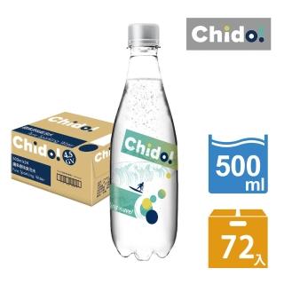 【Chido趣多】4.5GV原味氣泡水500ml 24入x3箱(共72入)