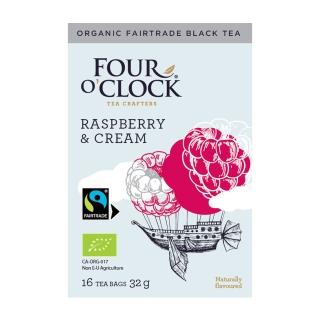 【FOUR O’CLOCK】加拿大有機覆盆莓奶油風味紅茶2gx16包(共32g)