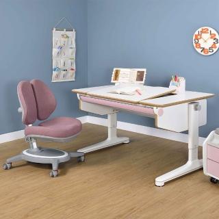 【SingBee 欣美】coobee U型板成長機能桌+132雙背椅(CB-603/兒童成長桌椅組/成長書桌椅/潔菌板)