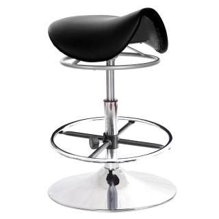 【GXG 吉加吉】馬鞍型 工作椅 金屬盤+踏圈 拉環升降款(TW-T04 K)