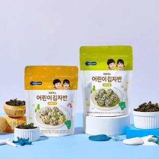 【韓國 BEBECOOK】幼兒初食海苔酥 原味+海味蔬菜 2入組 25g/包(寶寶最愛組合)