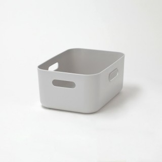 【NITORI 宜得利家居】收納盒 四分之一型 窄低型 SOFT N INBOX LGY(收納籃 收納盒 整理盒)