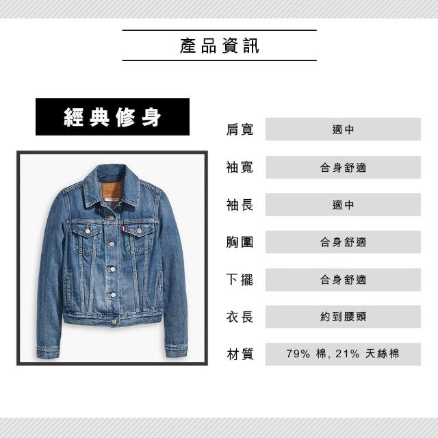 【LEVIS】女款 牛仔外套/Original經典修身版型/精工深藍染水洗/天絲棉 熱賣單品