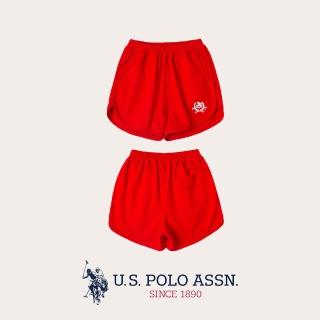 【U.S. POLO ASSN.】女童運動短褲-兩色(100%純棉)