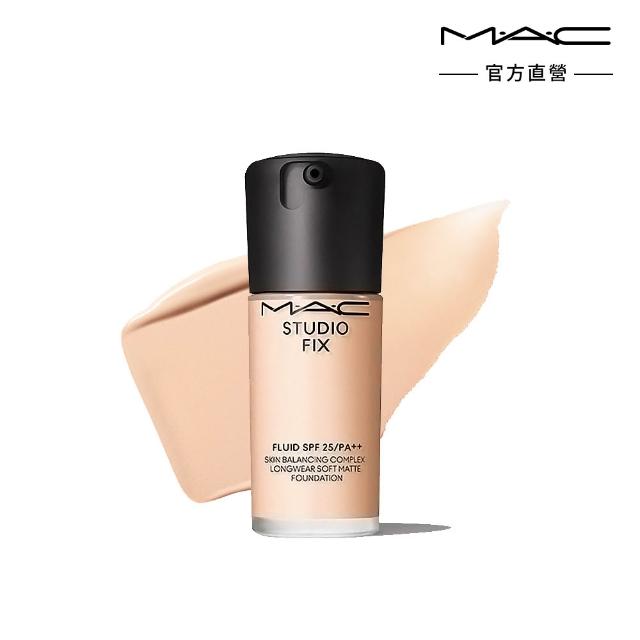 【M.A.C】自帶濾鏡底妝組(超持妝輕透濾鏡蜜粉+超持妝濾鏡粉底液 SPF25/PA++ 30ml #詐片粉底/防曬)