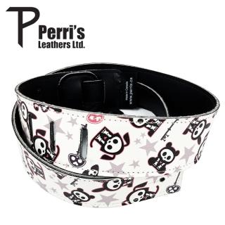 【PERRIS】嚴選骷髏兔皮革吉他背帶-J款白色/原廠公司貨/庫存品超低價出清(J款白色骷髏兔)