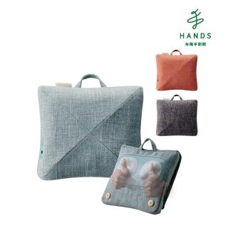 【TOKYU HANDS 台隆手創館】日本Lourdes精巧型miniPro按摩抱枕(砂礫黑/水漾藍/紅桃橘)