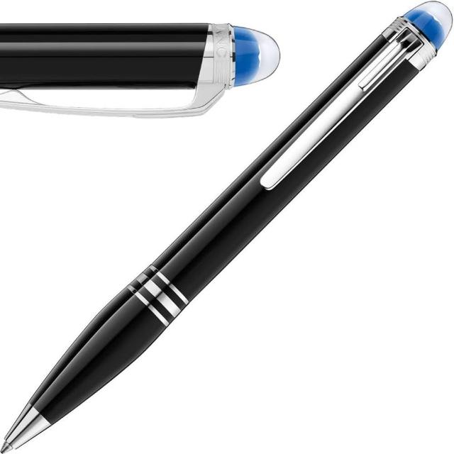 【MONTBLANC 萬寶龍】星際行者系列 飄浮藍原子筆(黑色)