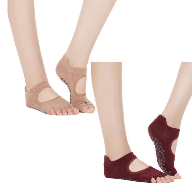 【Clesign】Toe Grip Socks 瑜珈露趾襪 - 兩入組(瑜珈襪、止滑襪)