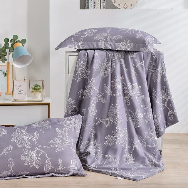【FOCA】買一送一 石墨烯x天絲涼被150X180cm(加贈同款枕套2入/吸濕排汗/鋪棉涼被)