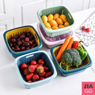 【JIAGO】帶蓋冰箱收納盒