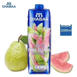 【即期品】泰國《CHABAA》啜吧 紅心芭樂佐葡萄果汁1000ml(賞味期限:2022/08/06)