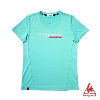 【LE COQ SPORTIF 公雞】短袖T恤 女-碧綠-LWN2350141