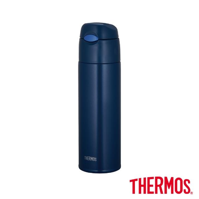 【THERMOS 膳魔師】買1送1_不鏽鋼彈蓋吸管設計保溫瓶550ml(FHL-551)