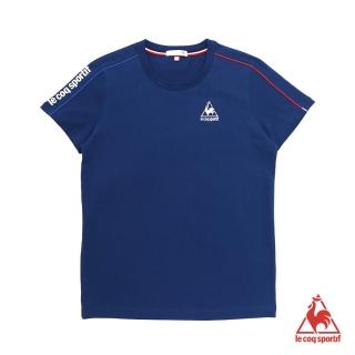 【LE COQ SPORTIF 公雞】短袖T恤 中性-藏青-LON2380139