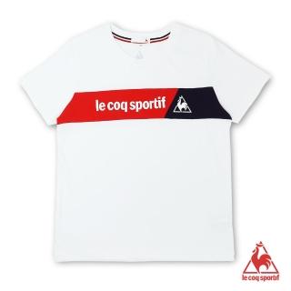 【LE COQ SPORTIF 公雞】短袖T恤 中性-白-LON2380490