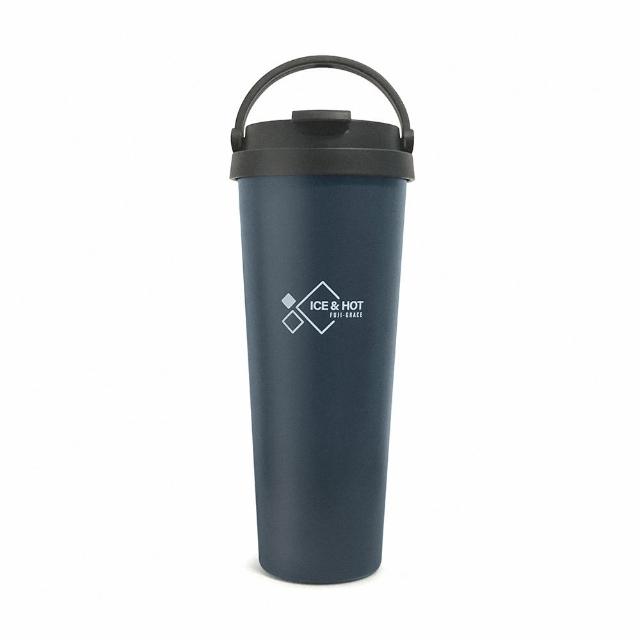 【FUJI-GRACE 日本富士雅麗】買1送1_陶瓷噴層手提保溫杯700ml(FJ-934*2)(保溫瓶)