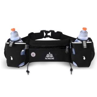 【AONIJIE】奧尼捷 雙水壺腰包 黑黑色 含250ml水壺2入