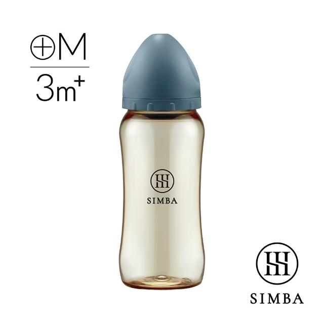 【Simba 小獅王辛巴】蘊蜜鉑金PPSU寬口防脹氣奶瓶360ml(全齡適用/主導式餵奶專用)