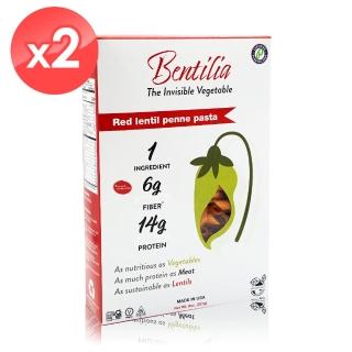 【BENTILIA】美國原裝進口紅扁豆義大利筆管麵2包組(225公克*2包)