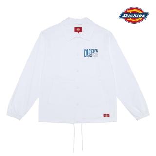 【Dickies】男款白色字母印花休閒夾克｜DK009583C4D