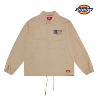 【Dickies】男款沙色字母印花休閒夾克｜DK009583CH1