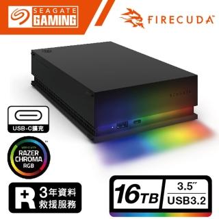【SEAGATE 希捷】FireCuda Gaming Hub 16TB 3.5吋USB 3.2 Gen1外接式電競集線硬碟(STKK16000400)